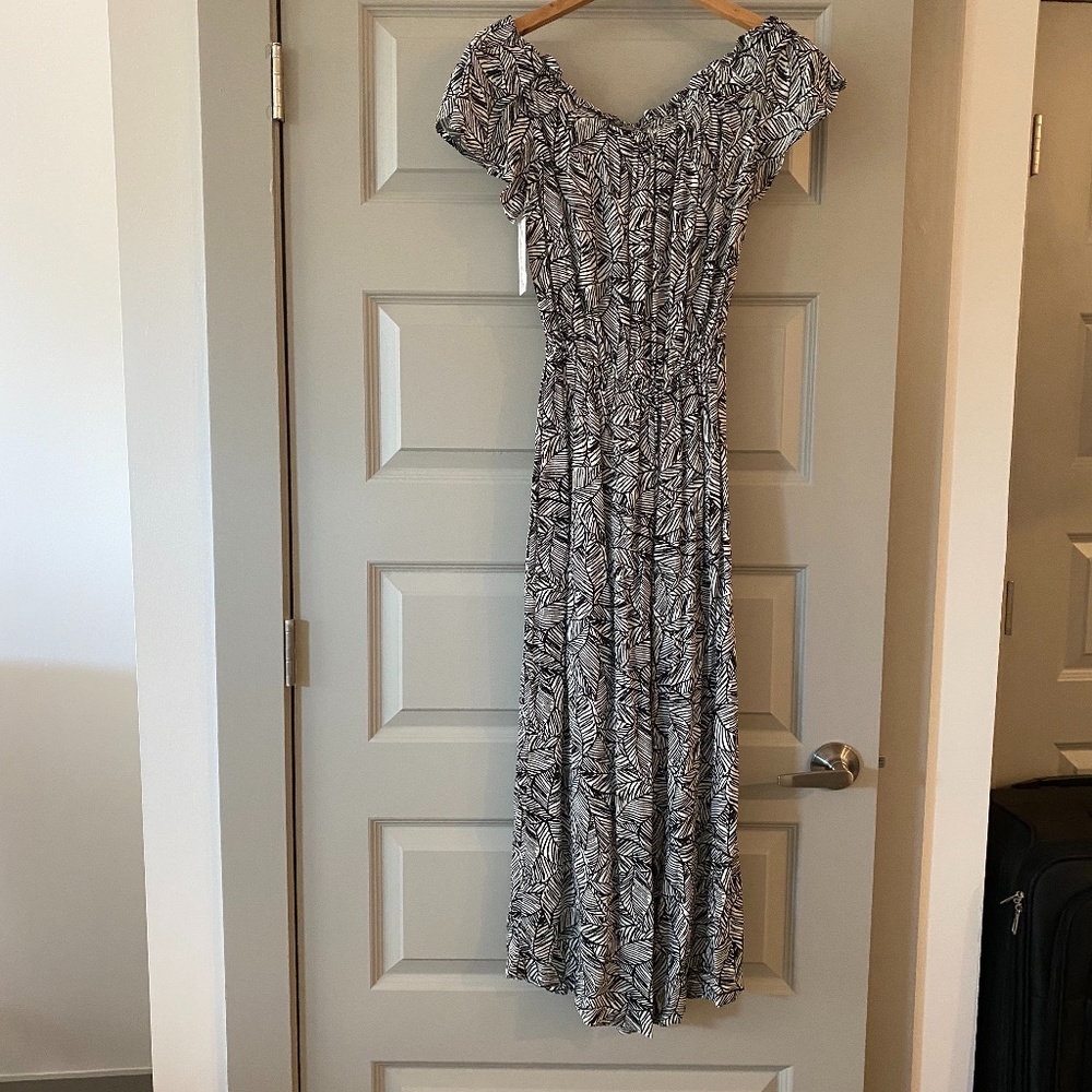 Perched/ Mud Pie Brand, XS Black and White Jumpsuit